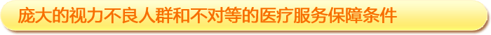 一、龐大的視力不良人群和不對等的醫(yī)療服務(wù)保障條件