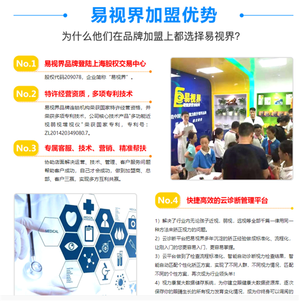 青少年視力防護(hù)加盟哪家好？易視界贏得投資者與消費(fèi)者的青睞